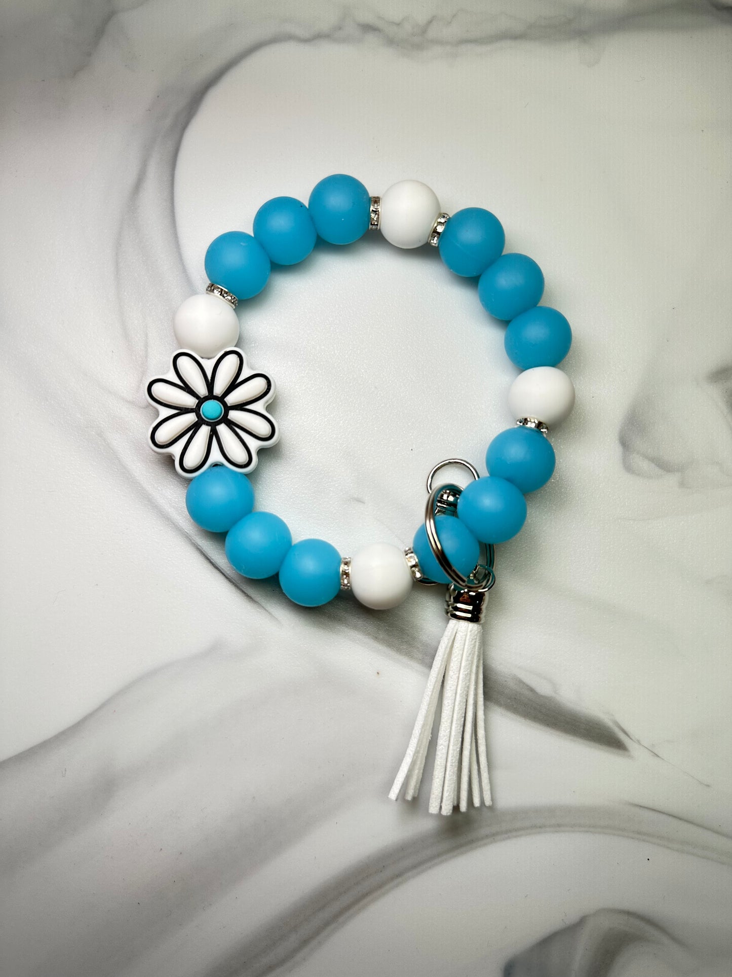 White/Blue Flower