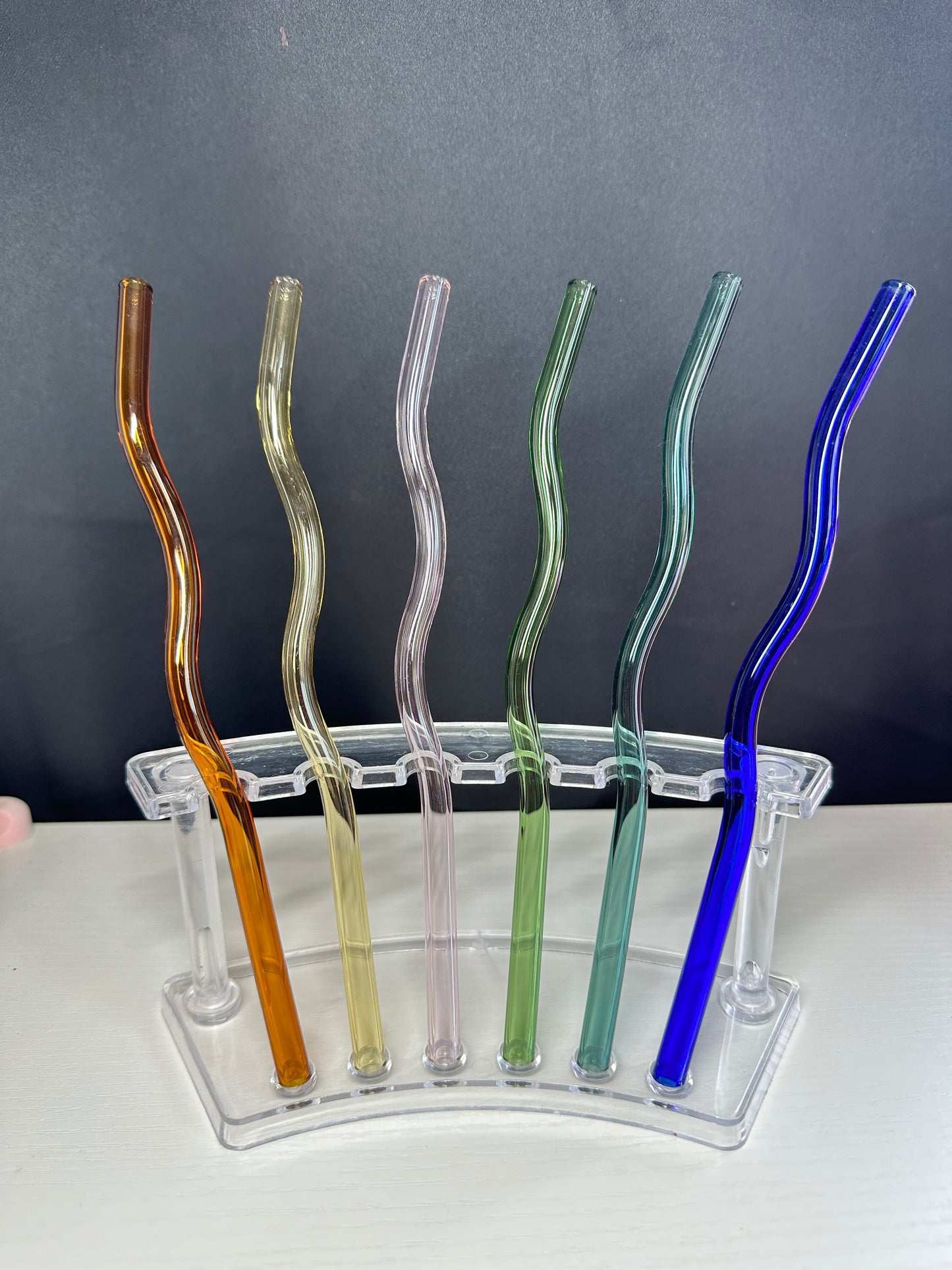 Colored Glass Straws