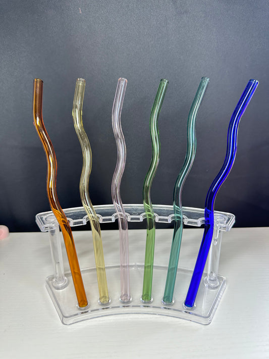 Colored Glass Straws